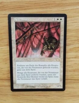 Magic The Gathering-Sammelkarte-Netzmauer. - Nörvenich