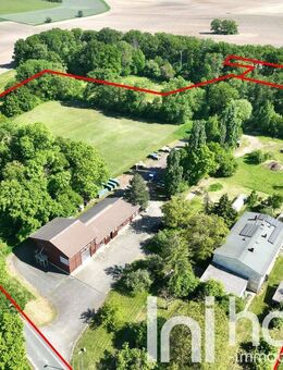 Landanwesen (2,9ha) mit großem Haus und Gewerbehalle - Liebschützberg