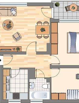 Tolle 3 Zimmer-Wohnung mit Balkon in Lüdenscheid Buckesfeld wartet auf neuen Mieter! - Lüdenscheid