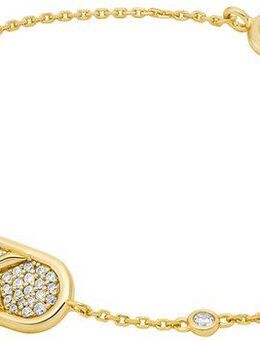MICHAEL KORS Armband Schmuck Geschenk Silber 925 ARMKETTE PAVÉ EMPIRE LINK, MKC1730CZ, mit Zirkonia (synth)