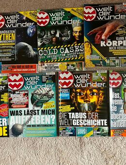 Welt der Wunder Ausgabe 1; 3; 5 bis 10 +12 / 2018= 9 Hefte - Bordesholm