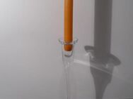 Glas Kerzenhalter Kerzenleuchter Leuchter ca. 21,5 cm Landhausstil schlicht  3,- - Flensburg