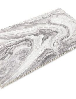 Wecon home Badematte Jani, Höhe 5 mm, Polyester, rechteckig, Marmor Design, waschbar, rutschfest, schnell trocknend, Badteppich