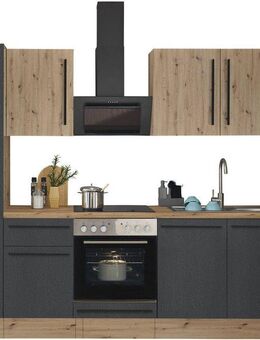 KOCHSTATION Küchenzeile Florida, Breite 240 cm, wahlweise mit E-Geräten,Softclose für Türen/Schubkästen