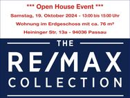 #3 Open House Event #3 Samstag, den 19.10.2024 von 13:00 bis 15:00 Uhr! 76 m2 große Erdgeschoss-Wohnung - Passau