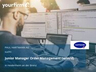 Junior Manager Order Management (w/m/d) - Heidenheim (Brenz)