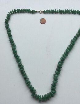 Damen Halskette Nephrit Stein Grün Vintage - Fulda