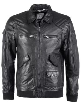 JCC Lederjacke »3102163« mit abnehmbaren Ärmeln Schwarz Gr. 48 - Rheinsberg