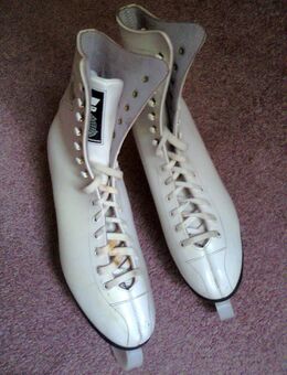 Schlittschuhe Damen (Gr. 39), LICO / Hudora, Leder weiß - München