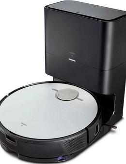 Medion® Saugroboter X50 SW (MD 20004), Absaugstation, 8 kPa Saugleistung, Lasernavigation, Teppicherkennung, No Go & Go Bereiche, App-Steuerung