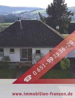 Gusterath: Bungalow mit viel Platz für die Familie - mit Sauna, Ausblick und schönem Garten! - Gusterath