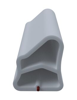 DIWARO Türdichtung SZ314 für Stahlzargen | Dichtung 5 lfm | Farben: weiß, grau, braun | senkrechte Nut | Fachhandelsware, hergestellt in Deutschland - Moers