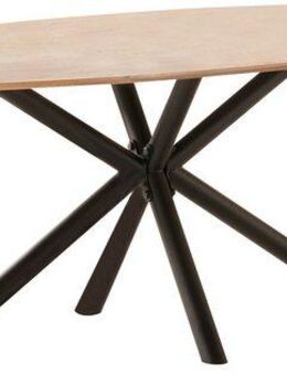 Home affaire Esstisch Vermont (2-St), aus massiver Eiche mit robustem Metallgestell