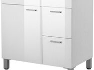 welltime Waschtisch Florenz, Badezimmerschrank,Badschrank, Stauraum Waschtisch, 2 Schubladen und 1 Tür