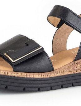 Gabor GENUA Sandalette, Keilabsatz, Sommerschuh, Sandale mit Klettverschlüssen, Weite G