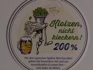 Spalter Bier Bierdeckel BD Bierfilz Coaster Stadtbrauerei Spalt Klotzen nicht Kleckern! 200 % - Nürnberg
