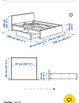 Ich verkaufe mein Malm Ikea Bett (160x200) - Leipzig