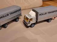 Modellauto 1:50/55--Siku Hollis Transport Volvo FL 10 Intercooler mit Anhänger - Meckenheim