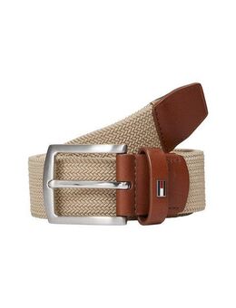 Tommy Hilfiger Flechtgürtel DENTON ELASTIC 3.5 Flexibel größenverstellbar, elastisch, Metalllogo
