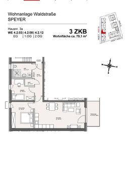 ******* NUR MIT WOHNBERECHTIGUNGSSCHEIN ******* 3-ZKB Neubau Wohnung - Speyer