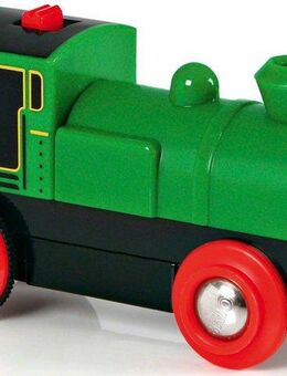 BRIO® Spielzeug-Eisenbahn BRIO® WORLD, Speedy Green Batterielok, mit Lichtfunktion, Made in Europe