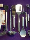 Konvolut Küchenhelfer, Besteck, Edelstahl, Lieferumfang siehe erste Abbildung in 88161