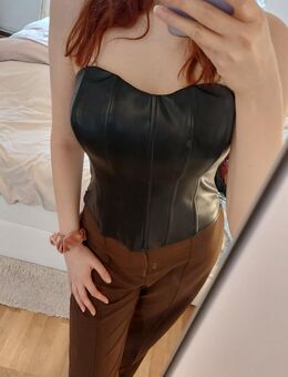 Leder Imitat Korsett NA-KD M Damen - Bestensee