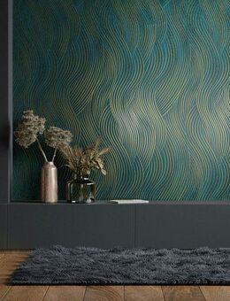 Marburg Vliestapete Tapete Wavy Stripes, geprägt, geometrisch, moderne Vliestapete für Wohnzimmer Schlafzimmer Küche