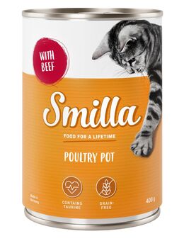 Smilla Geflügeltöpfchen 6 x 400 g - Geflügel mit Rind