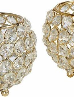 Home affaire Teelichthalter Kristall (Set, 2 St)