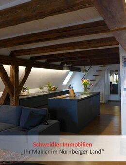 Wohnen & Arbeiten o. auf Zeit? Möblierte Design-Wohnung am Laufer Marktplatz zur All-Incl.-Miete - Lauf (Pegnitz)