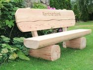 Gartenbank aus Lärche. Holzbank. Hochzeitsgeschenk. Rentnergeschenk. - Steyerberg