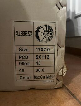 Autofelgen Allegrezza 17 zoll Nagelneu - Nürnberg