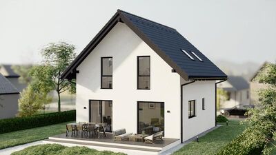 Attraktives Einfamilienhaus KfW 40+ mit Keller, WP, PV Anlage mit Speicher, Küche, schlüsselfertig incl. Grundstück