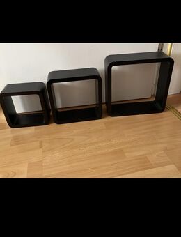 3 Regalwürfel, schwarz - Bielefeld Milse
