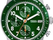 Fossil Chronograph SPORT TOURER FS6048, Quarzuhr, Armbanduhr, Herrenuhr, Stoppfunktion, Datum,Edelstahlarmband