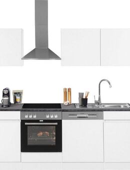 OPTIFIT Küchenzeile Roth, Breite 210 cm, wahlweise mit E-Geräten, Push-to-Open-Funktion