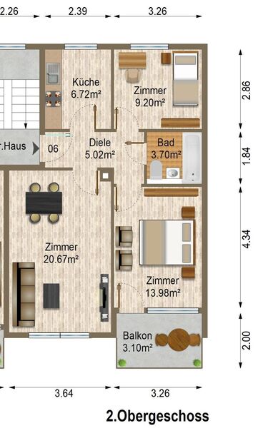 *SANIERTE* 3-Zi.-Whg. in begehrter Lage mit Balkon