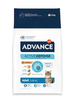 1,5 kg gratis! 10 kg Advance Trockenfutter - Adult Huhn & Reis