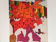 zeitgenössische Malerei OriginalGemälde v. JOHANN LESCHINKOHL (1948), "Regenwurmkopfschlange" (2019)!! in 10779