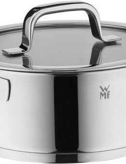 WMF Bratentopf Compact Cuisine, Cromargan® Edelstahl Rostfrei 18/10 (2-tlg), wärmeduzierende Hohlgriffe, Innenskalierung, Schüttrand