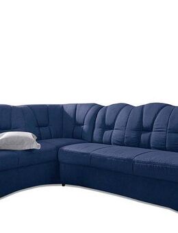 DOMO collection Ecksofa Papenburg, zeitlose Rückensteppung, elegante Armlehne, L-Form, mit Ottomane, wahlweise mit Bettfunktion