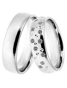 DOOSTI Trauring Schmuck Geschenk Silber 925 Trauring Ehering Partnerring LIEBE, Made in Germany - wahlweise mit oder ohne Zirkonia