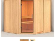 Karibu Sauna Jarin, BxTxH: 196 x 196 x 198 cm, 68 mm, (Set) ohne Ofen