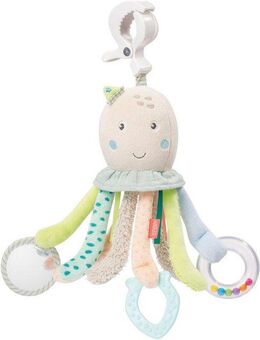 Fehn Greifspielzeug Meereskinder, Activity-Oktopus, zur Befestigung an Kinderwagen, Babyschale oder Bett