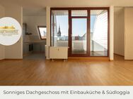 ** Sonnige Dachgeschosswohnung mit Loggia | Parkett| Offene Küche mit Einbauküche** - Leipzig