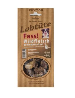Petman Lobtüte Fass! Wildfleisch - Sparpaket: 10 x 80 g