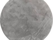Paco Home Fellteppich Kunstfell Soft 380, rund, Höhe: 14 mm, Langflor, Kuschelteppich - besonders weich, Uni-Farben