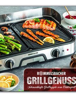 Rommelsbacher BBQ 2025 Tischgrill ed/sw 2000W 2 Grillplatten 22,5x28,5cm - Kaiserslautern