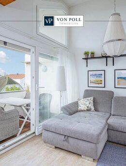 Moderne, stilvolle 2-Zimmer-Dachgeschosswohnung mit Südbalkon & herrlich freiem Blick in Strandnähe - Kühlungsborn